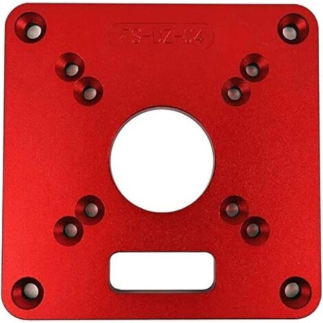 Einlegeplatte für Namvo RT0700C Frästisch, 120 x 120 x 8 mm Aluminium-Schneidring, anschraubbarer Klapptisch für die Holzbearbeitung