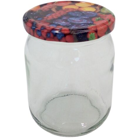 Einmachglas 540ml Vorratsglas Einweckglas Marmeladenglas Schraubdeckel Früchte