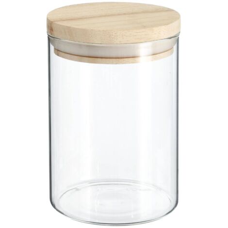 Einmachglas glas holzdeckel hermet 0.6 l - 5five