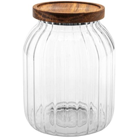 Einmachglas harmony 2l aus glas und akazie - 5five