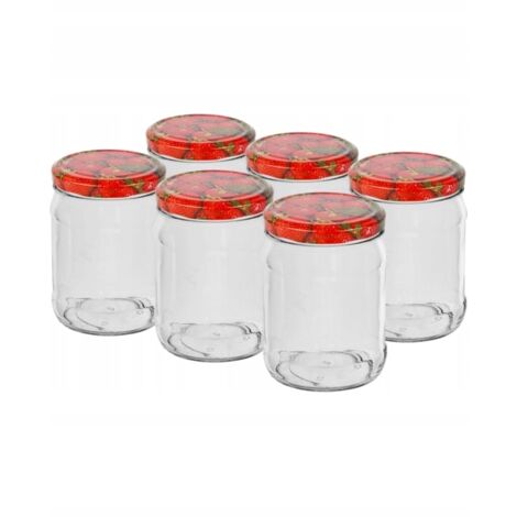 Einmachglas mit Schraubverschluss 500ml 6 Stk