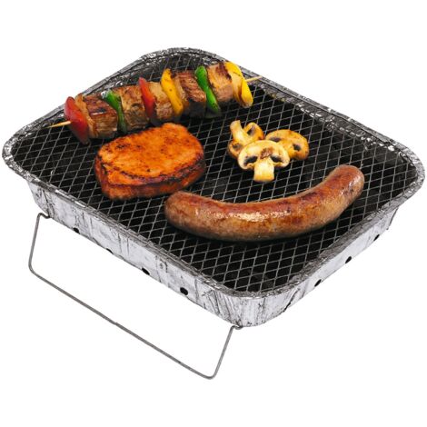 Einmal Grill 600g Holzkohle Alu Einweggrill