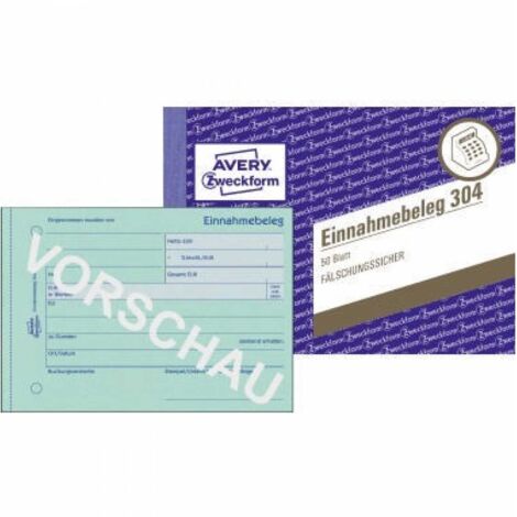 Einnahmebeleg DIN A6 quer 65g/m² 50 Bl.