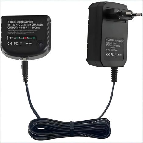 EINNENFFER - Ersatzladegerät kompatibel mit Black & Decker 9,6V-18V