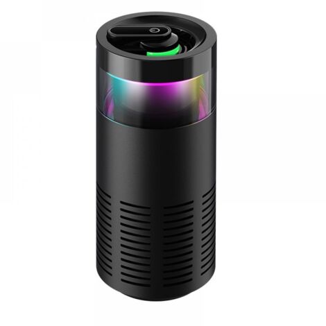 EINNENFFER Mini-USB-Luftreiniger für Auto, Büro oder kleine Räume – extrem leise, mit LED-Nachtlicht, kompakt und einfach zu bedienen