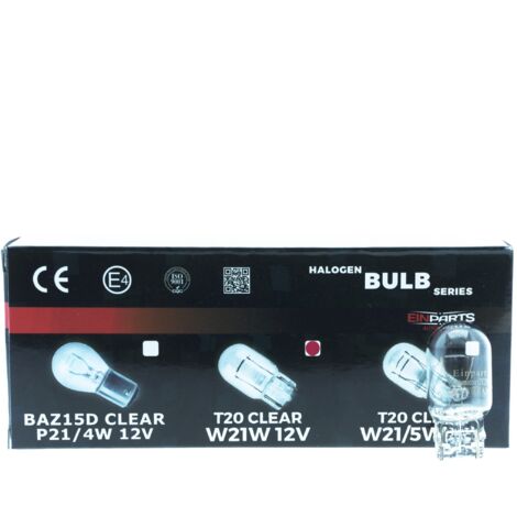EinParts Halogenlampe W21W 12V 3000K Gelb 21W W3x16d, 1 Stück