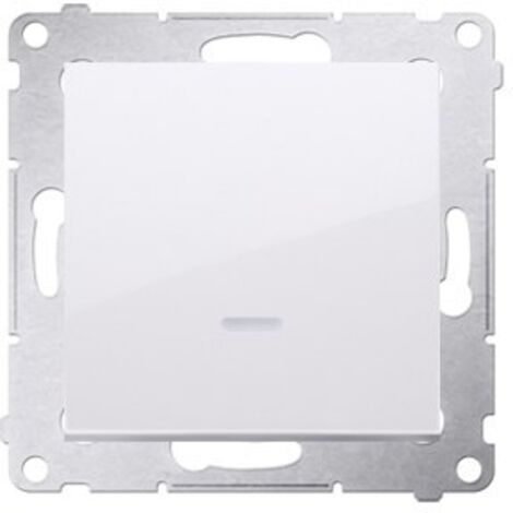 Einpoliger Schalter mit LED-Beleuchtung (Modul) 10AX, weiß Simon54
