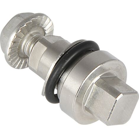 Einsatz für Blechmontagezylinder Vierkant 8mm, Länge 25mm, Edelstahl