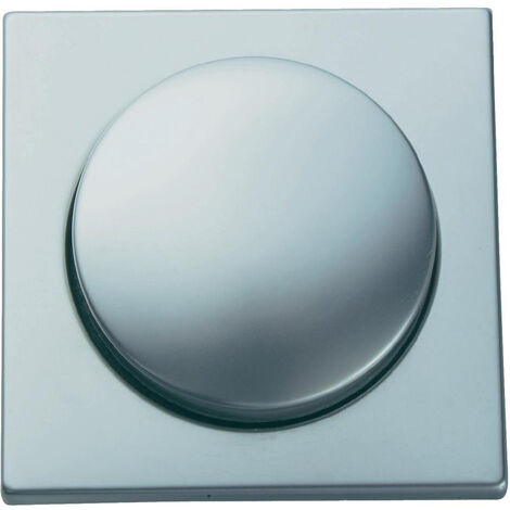 Einsatz Helligkeitsregler / Dimmer, Edelstahl beschichtet, 20-300 Watt, eckig