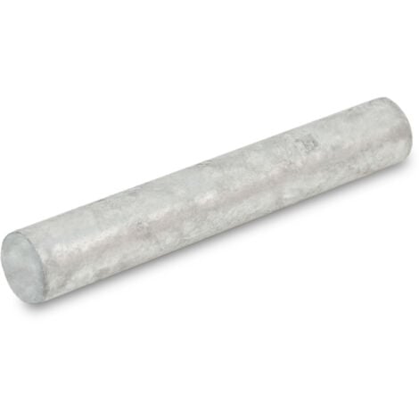 Einschlagwerkzeug 20cm x Ø30 mm Einschlaghilfe für Bodenhülse aus Eisen   feuerverzinkt  Silber