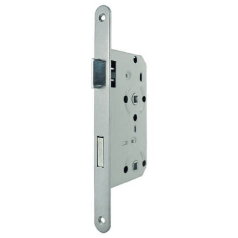 Einsteckschloss Badezellenschloss 55/78/20/8 145x80x14mm rund DIN L