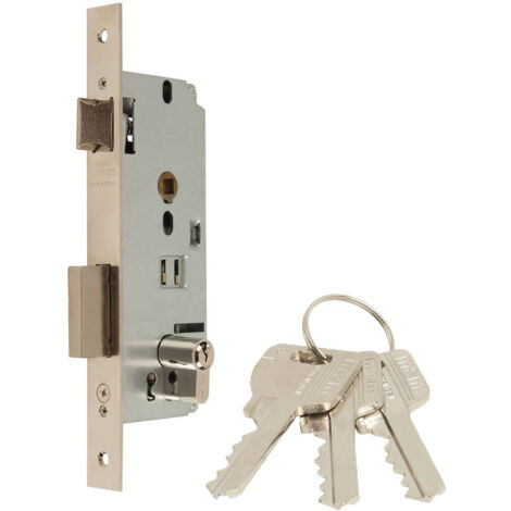 Einsteckschloss mcm 1601 140 nickel 25 cm