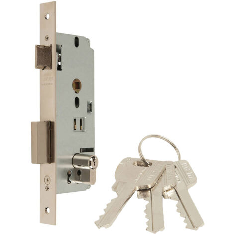 Einsteckschloss mcm 1601 140 nickel 25 cm