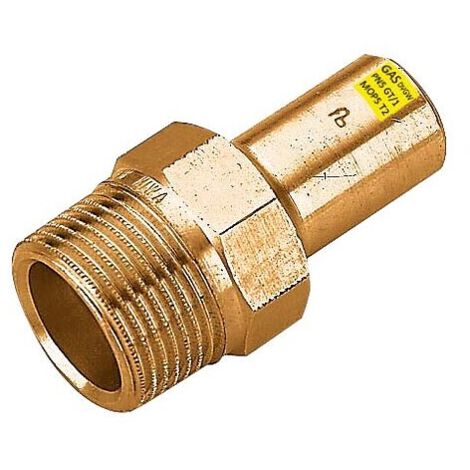 Einsteckstück aus Rotguss 22 mm - 3/4'' AG - DVGW-zertifiziert