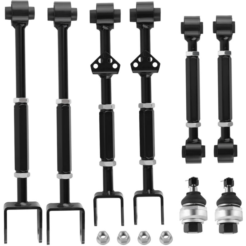 Image of Einstellbar Querlenker Satz Querstrebe For Accord Tsx 2009-14 Hinten Vorne 8-Tlg