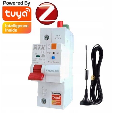 Einstellbare Sicherung 2-63A ZigBee Tuya  Energiemessung
