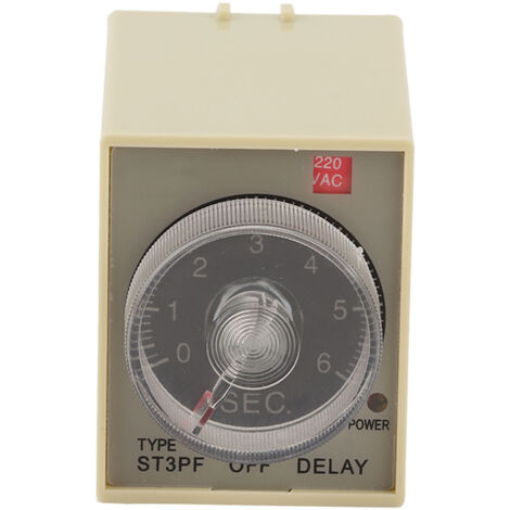 Einstellbarer Abschalttimer ST3PF, Wechselstromtimer 200–220 V, 6-Sekunden-Einstellung, elektrisches Zubehör