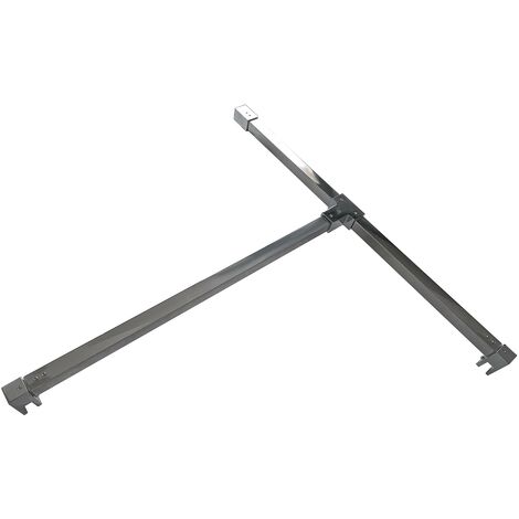GIORGY Einstellbarer T-Haltearm für 8 mm Walk-in-Duschglas aus verchromtem Stahl