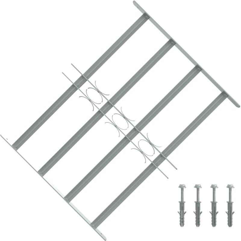 Fenstergitter Verstellbar Mit 4 Querstäben 500-650 Mm Vidaxl