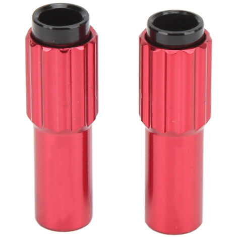 Einstellschraube für Fahrradbremszüge aus Aluminiumlegierung, für Mountainbikes und Rennräder - Rot (1 Paar)