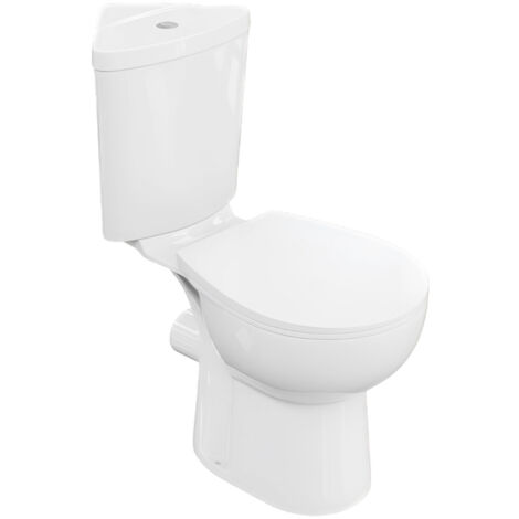 Einteilige Stand-WC mit eingebautem Spülkasten BARTOLINI WHITE Komplett-Set