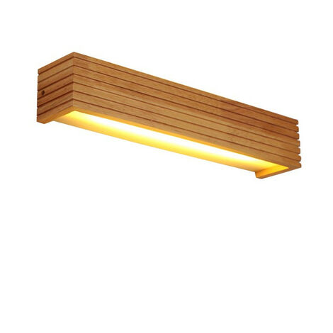Einteilige Wandleuchte LED-Wandleuchte Indoor-Wandleuchte aus Holz Lampen mit warmer Farbe Geeignet für Zimmer, Wohnzimmer, Büros, Flure -3588cm