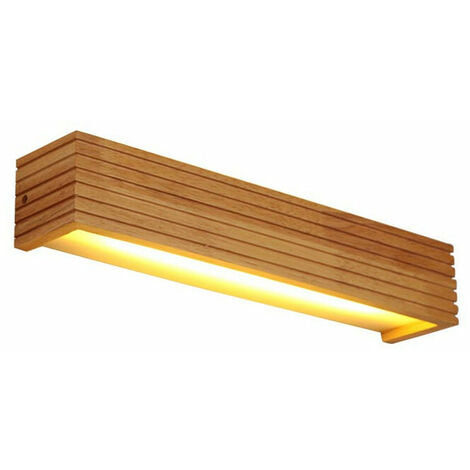 Einteilige Wandleuchte LED-Wandleuchte Innenwandleuchte aus Holz Warme Farblampen Geeignet für Schlafzimmer, Wohnzimmer, Büros, Flure -3588 cm