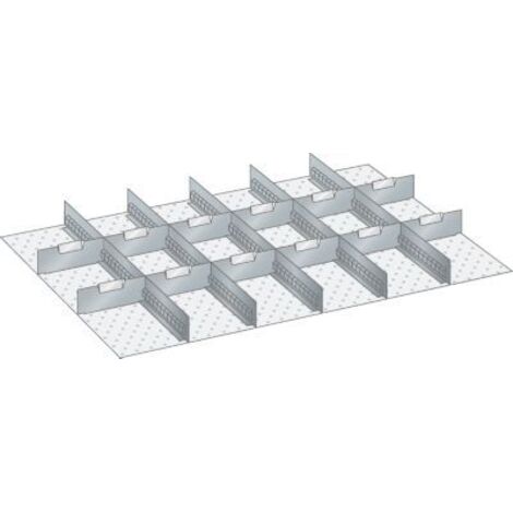 Einteilungsmaterial-Set BxTxH 918x612x300 54x36E 5 Schlitzwände + 12 Trennbleche