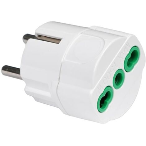 Einweg-Adapterstecker französisch/deutsch std. 2P+E 16A Steckdose std. 2P+E 16AFanton 81090