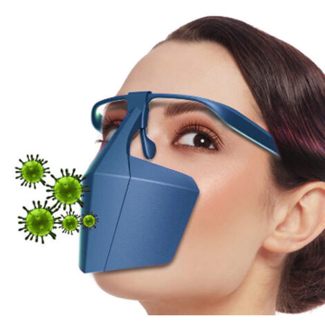 Einweg-Gesichtsmaske mit Ohrschlaufen – Blau