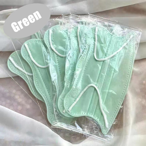 Einweg-Gesichtsmaske, V-förmige Schmetterlings-Wellen-Mundmaske von Morandi, 50 einzeln verpackt, für optimalen Schönheitsschutz
