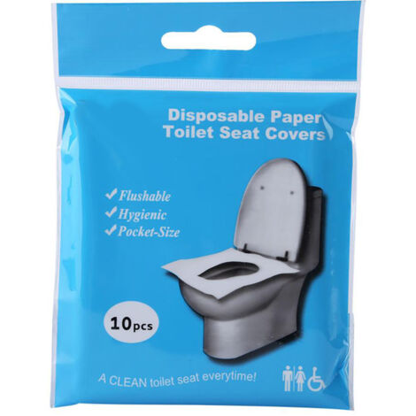 Einweg-Toilettensitzbezüge – 10 Stück – Reiseaccessoires für Erwachsene, Kinder und Babys