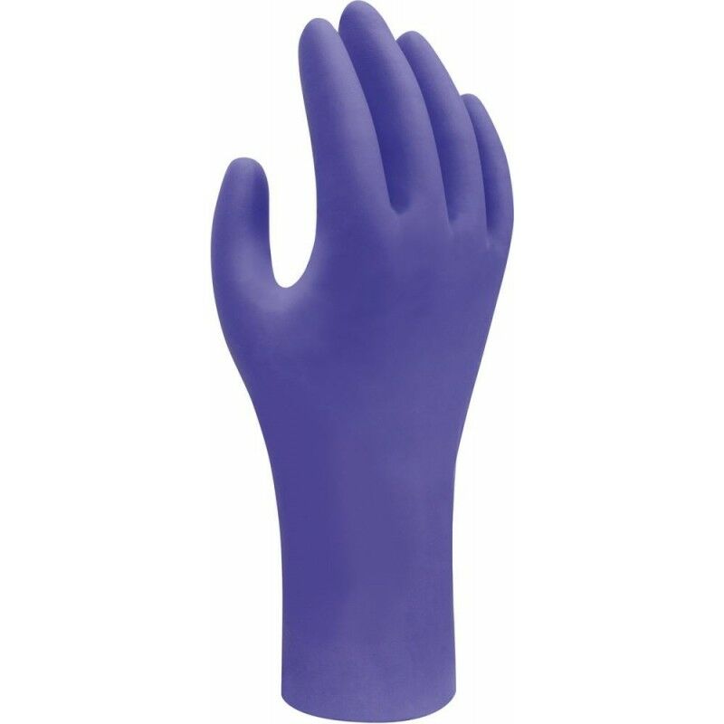 Showa - Guantes de un solo uso,Nitril,7580, Talla M(7-8),pack de 50 unidades