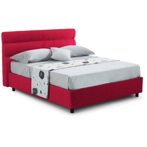 Einzelbett Brenta, Abnehmbar, Rot
