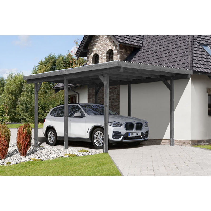 Einzelcarport Delta GRAU Ca 300x500 Cm 1