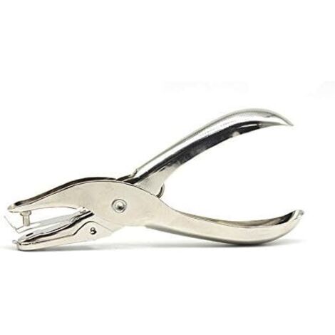 Einzellochlocher, Modell 25, Kapazität 10 Blatt, silber