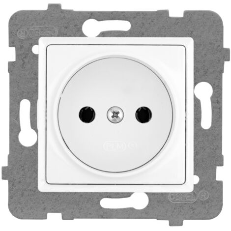 EINZELNOCKENSTECKDOSE B/U WEISS ROSA - E+PL-57183