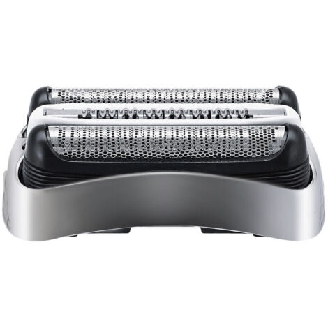 Einzelscherfolie und -schneider als Ersatz für Braun 3 Series 300S 301S 310S 320S 330S 340S 360S 380S 3000S, 32S Silber – Modell: 32S Single