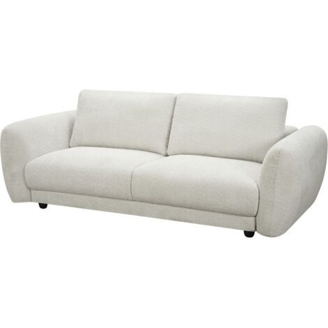 Einzelsofa "Saint Germain S" aus Chenille-Stoff – 3-Sitzer – Beige