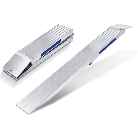 Einzelstück Verladeschiene klappbar, Breite 250mm, 3500mm lang (geklappt 1750mm), Ladehöhe 590-930mm, Traglast 350kg pro Paar mit Achsenabstand 1500mm - AOK35/04