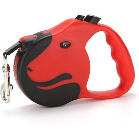 Einziehbare Hundeleine, 5 m lange einziehbare Hundeleine, flexible Hundeleine mit rutschfestem Griff