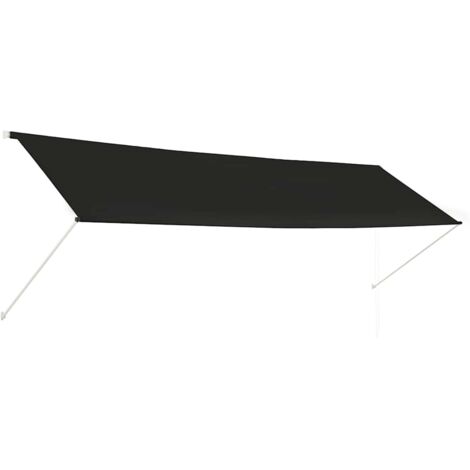 Einziehbare Markise 400×150 cm Anthrazit vidaXL