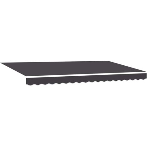 Einziehbare Markise Anthrazit 400 x 200 cm Stoff vidaXL