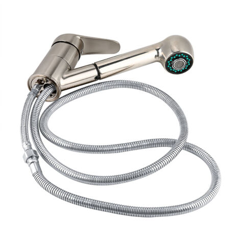 Einziehbarer Kaltwasser-Küchenarmatur (Oberfläche: gebürstetes Nickel, UK-Standard G1/2")