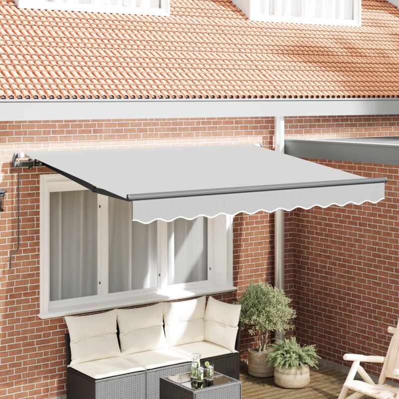 Einziehbarer Manueller Markisenrahmen 2, 5x2 M Metall Vidaxl590271