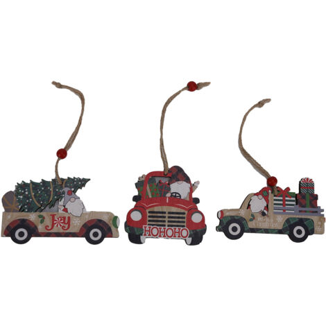 einzigartige, robuste und niedliche Weihnachtsornamente aus Holz – ideal als Dekoration und Geschenk.