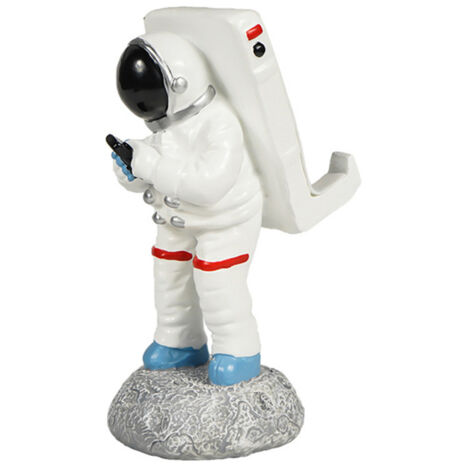 Einzigartiger Astronauten-Handyhalter – Smartphone- und Tablet-Ständer aus Kunstharz mit stabilem Fuß – 7 x 9,6 x 13,2 cm