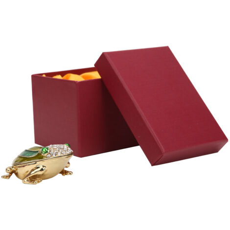 Einzigartiger Frosch-Anhänger aus Emaille – inklusive Metall-Diamantverzierung, ideal als Geschenk für Büro oder Zuhause, leuchtend grün