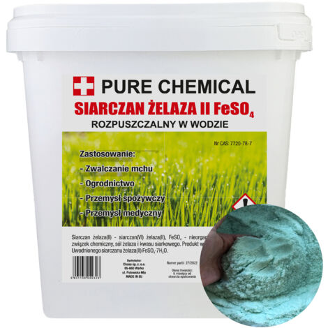 Eisen(II)-sulfat - 5 kg - Kristalle - Effektive Moosbekämpfung - Grüner Rasen