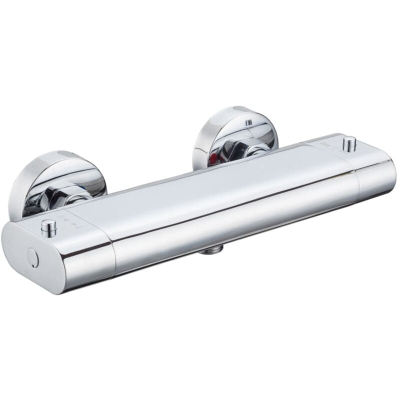 

Grifo mezclador termostático de ducha CARNEO cromado - Plateado - Eisl
